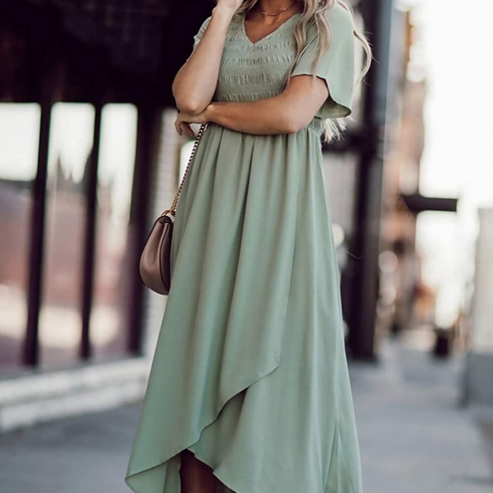 Sage Green Zattcas Maxi Dress XS